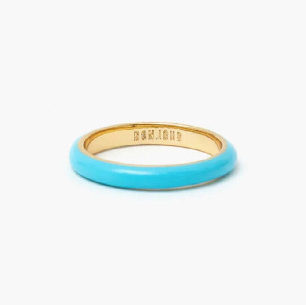 Clare V Enamel Stacking Ring